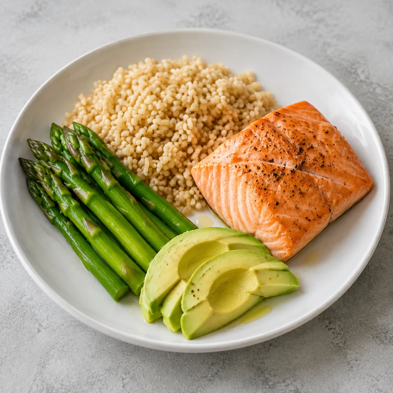 Salmon Brown Rice Plate