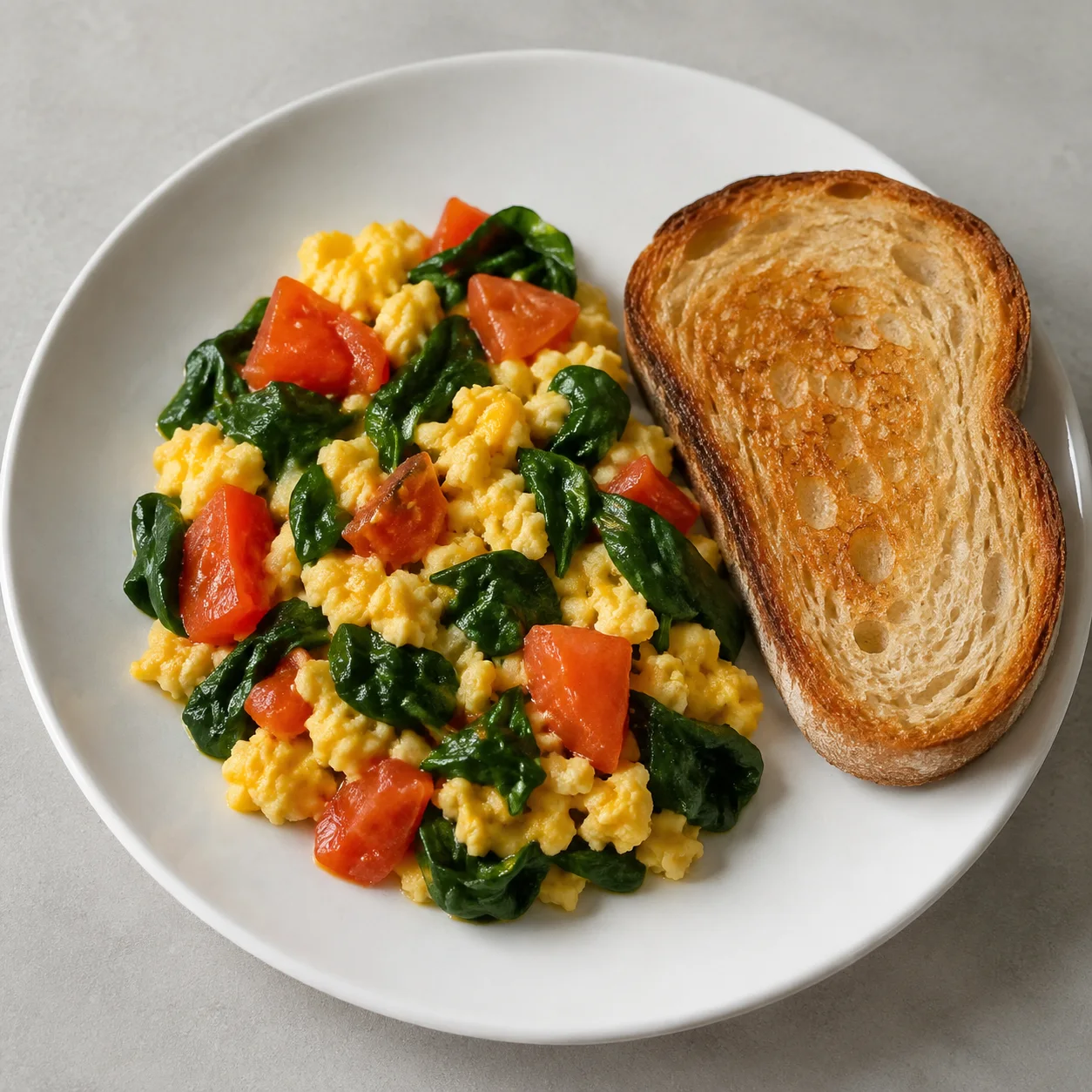 Spinach Egg Toast