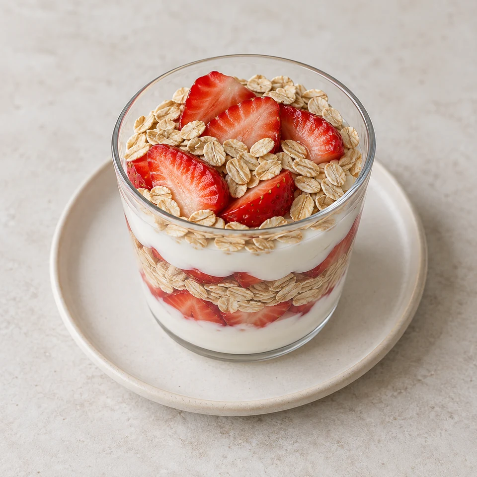 Strawberry Yogurt Oat Cup