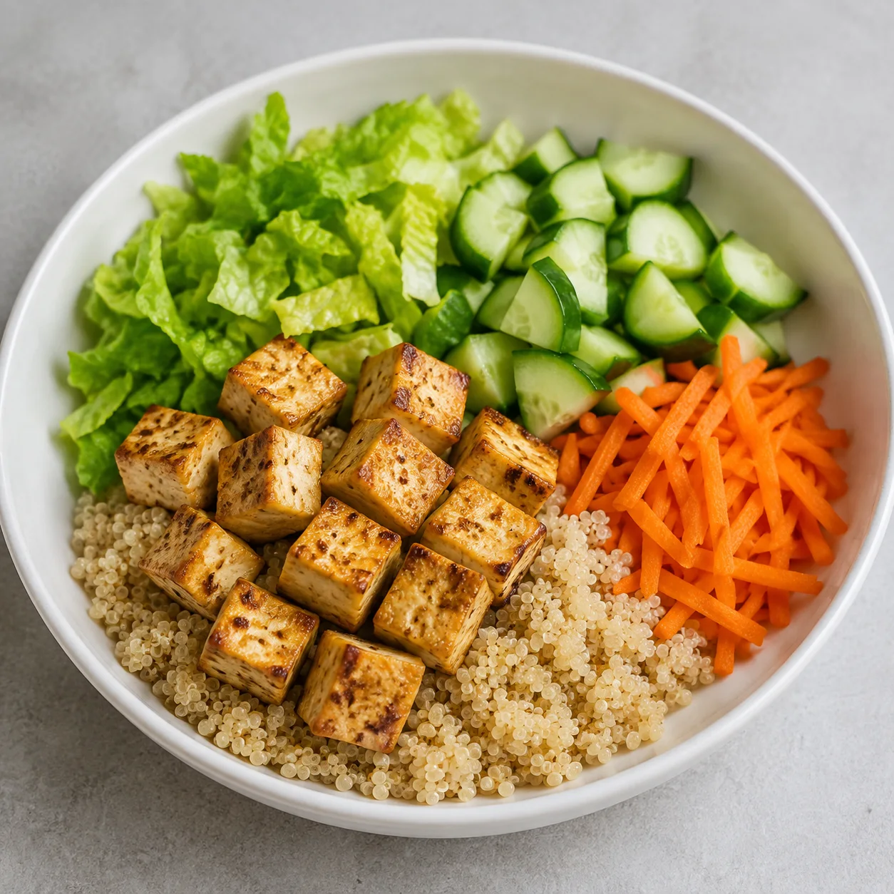 Tofu Quinoa Crunch Bowl